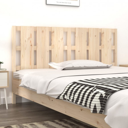Tăblie de pat, 165,5x4x100 cm, lemn masiv de pin - Img 1
