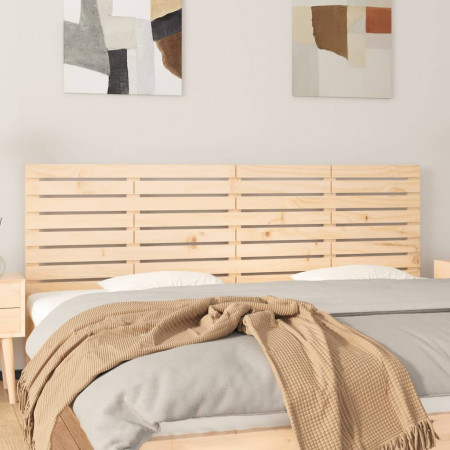Tăblie de pat pentru perete, 186x3x63 cm, lemn masiv de pin