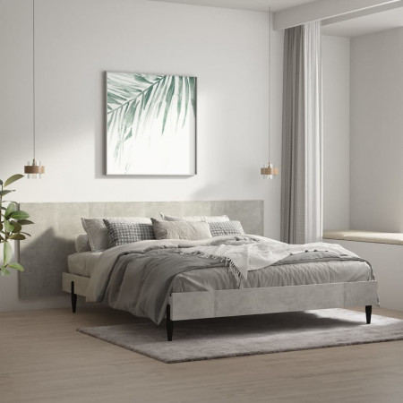 Tăblie de pat/ perete, gri beton, 240x1,5x80 cm, lemn prelucrat