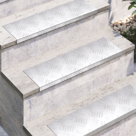 Trepte de scară din aluminiu 5 bucăți Antiderapante 60x18 cm