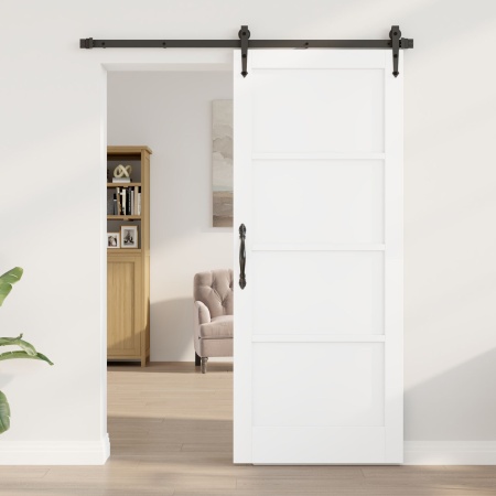 Ușă interioară 'ORKDAL'albă 83x202x4 cm din lemn masiv de pin