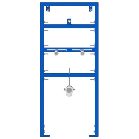 Accesorii baie Albastru Oțel 50 x 17.5 x 139 cm Cadru chiuvetă