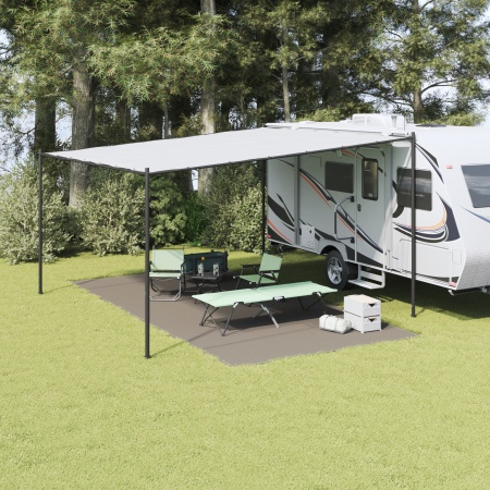 Accesoriu de Cort Gri deschis Poliester 300 x 600 cm Durabil
