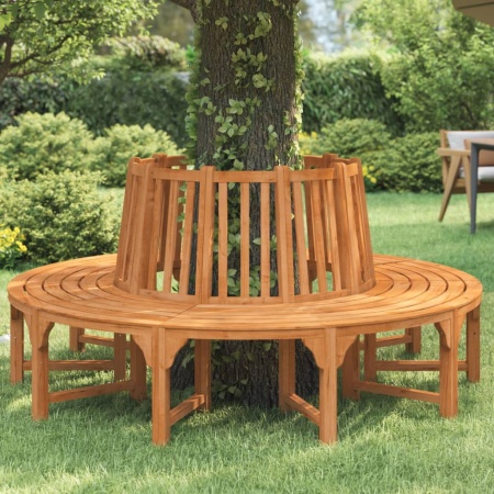 Bancă de copac rotundă, Ø208 cm, lemn masiv de eucalipt