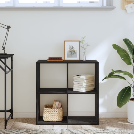 Bibliotecă, stejar negru, 68,5x32x68,5 cm, lemn prelucrat