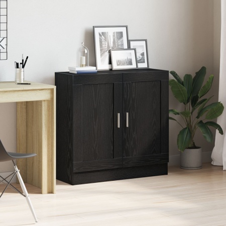 Bibliotecă, stejar negru, 82,5x30,5x80 cm, lemn prelucrat