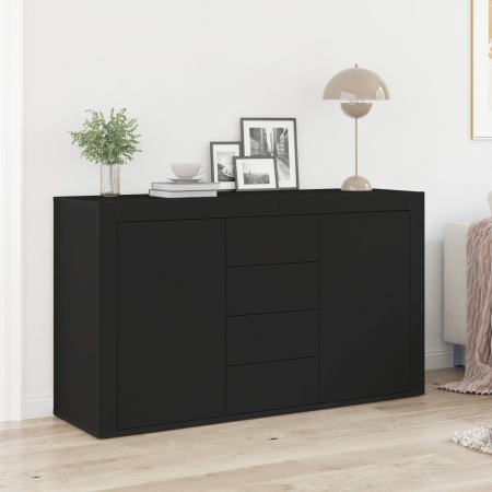 bufet Negru Lemn prelucrat 120 x 36 x 69 cm Depozitare Bufet