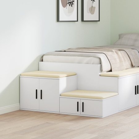 Cabinet de depozitare Alb 118x41x40 cm din lemn prelucrat