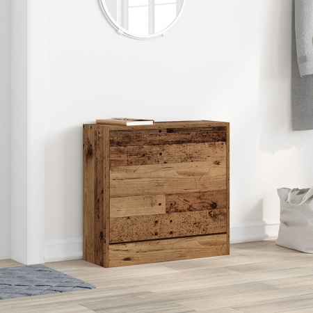 Cabinet pentru pantofi Lemn vechi 60x21x57 cm Lemn stratificat