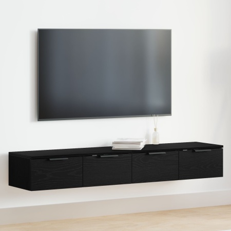 Cabițe 2 piese Stejar negru 68x30x20 cm Lemn prelucrat