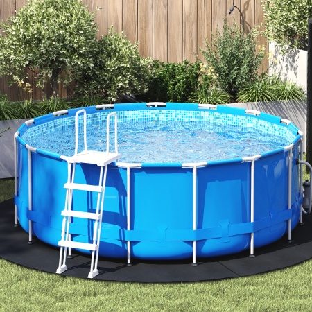 Căciulă rotundă pentru piscină Neagră Polietilenă Ø 244 cm
