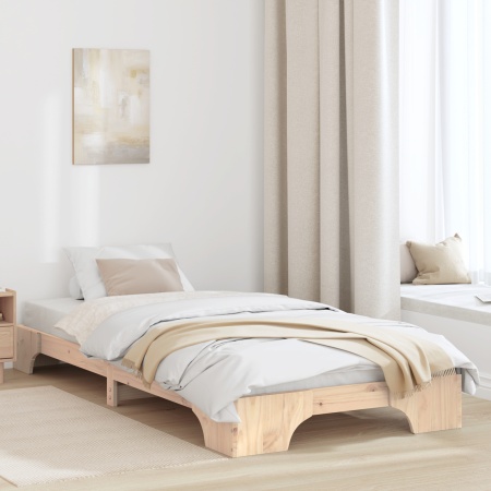Cadru pentru pat Natural Lemn de pin 90 x 200 cm Durabil