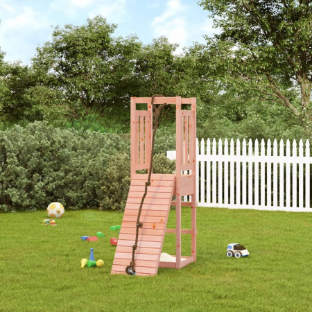 Căsuță de joacă cu perete de cățărat, lemn masiv douglas