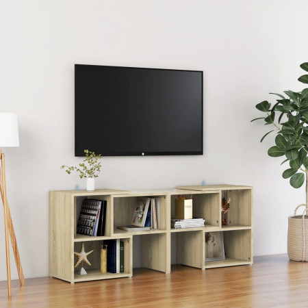 Comodă TV, stejar sonoma, 104x30x52 cm, PAL