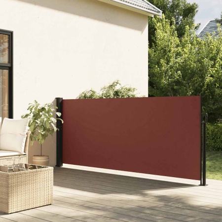 Copertina laterală retractabilă, maro, 100x300 cm