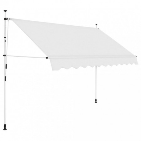 Copertină retractabilă manual, crem, 300 cm