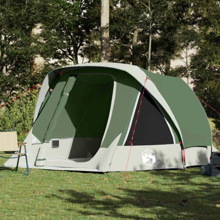 Cort de familie pentru 6 persoane, verde, impermeabil