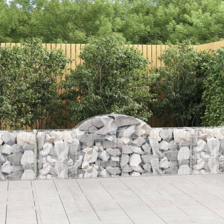 Coșuri gabion arcuite 5 buc, 200x30x60/80 cm, fier galvanizat