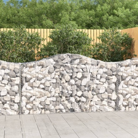 Coșuri gabion arcuite 7 buc, 200x50x100/120 cm, fier galvanizat