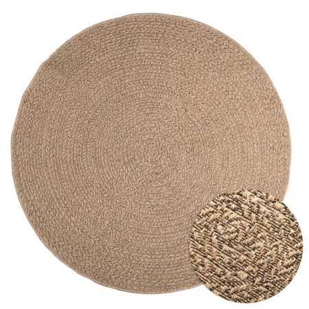 Covor ZIZUR, aspect iută, 160 cm, pentru interior și exterior