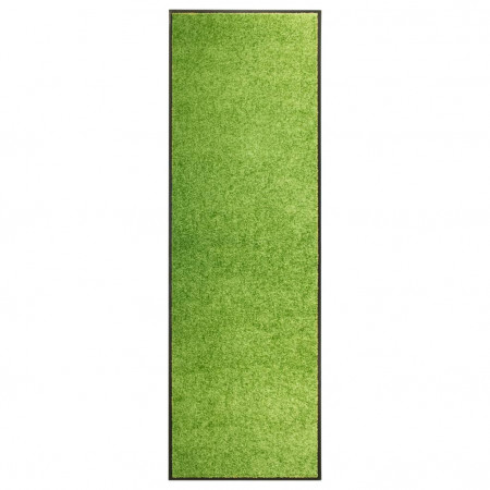 Covoraș de ușă lavabil, verde, 60 x 180 cm