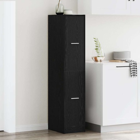 Dulap de farmacie, stejar negru, 30x41x144,5 cm, lemn prelucrat