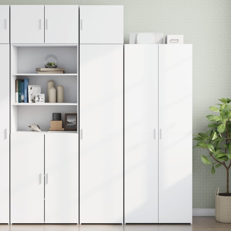 Dulap depozitare slim alb 45x42,5x225 cm lemn prelucrat