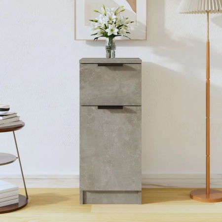 Dulap, gri beton, 30x30x70 cm, lemn compozit