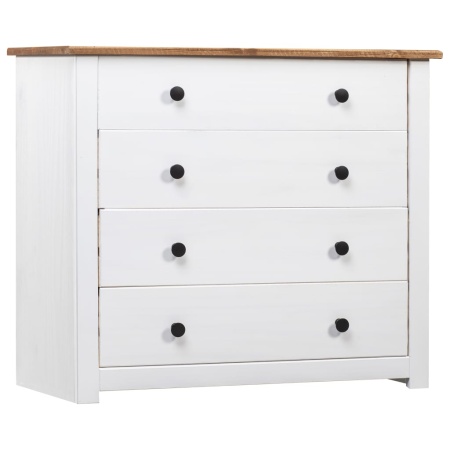 Dulap lateral, alb, 80 x 40 x 73 cm, gama pin de Panama