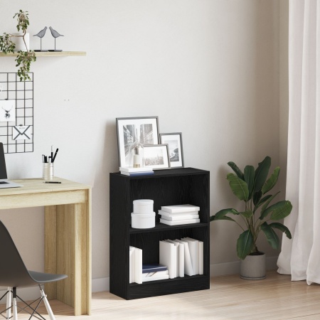 Dulap pentru cărți Negru 60x24x76 cm Lemn prelucrat