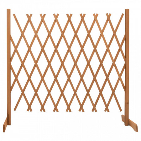 Gard cu zăbrele de grădină, portocaliu, 180x100 cm, lemn brad - Img 1