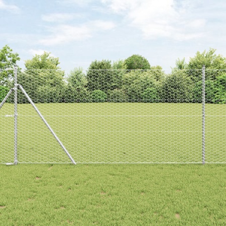 Gard hexagonal 1.4x10 m oțel galvanizat