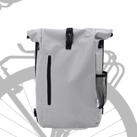 Geantă de bicicletă suport bicicletă 20 L Gri 31x13x58 cm