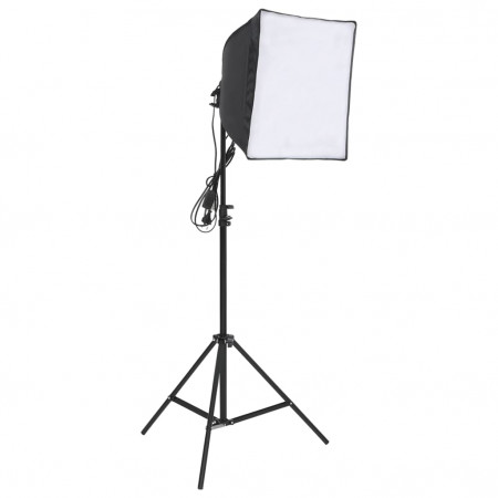 Kit de iluminat pentru studio foto cu fundaluri și reflector - Img 1