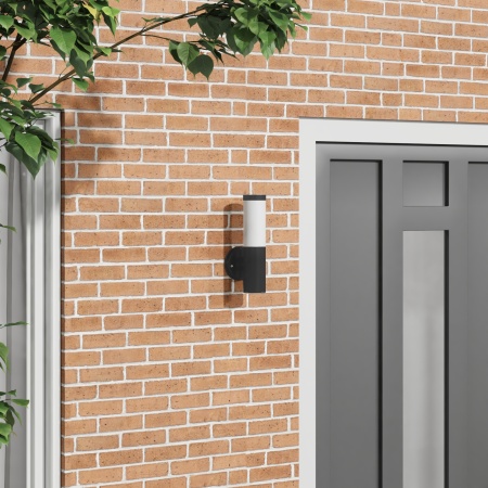 Lampa de perete pentru exterior Negru Oțel Inoxidabil IP44