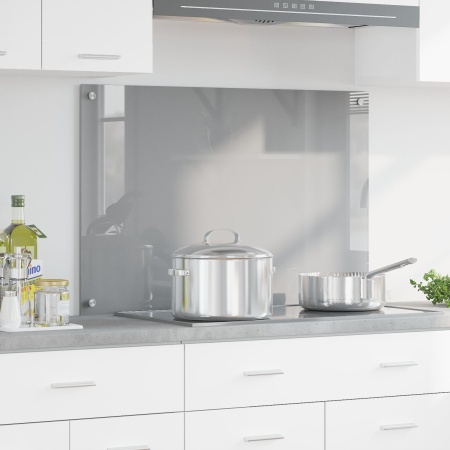 Lumină backsplash pentru bucătărie Gri deschis 90x60x0,6 cm din sticlă securizată