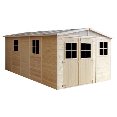 Magazin de grădină din lemn 17x11 ft/15m2 - TIMBELA M337+M337G