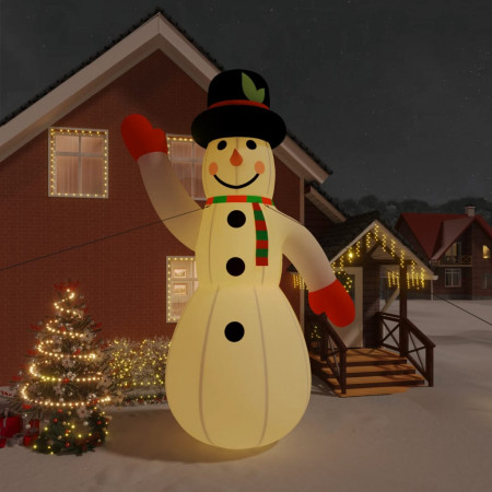 Om de zăpadă gonflabil cu LED-uri, 620 cm - Img 1