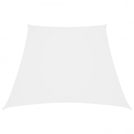 Pânză parasolar, alb, 4/5x4 m, țesătură oxford, trapez