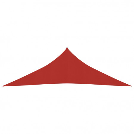 Pânză parasolar, roșu, 4x4x5,8 m, HDPE, 160 g/m²