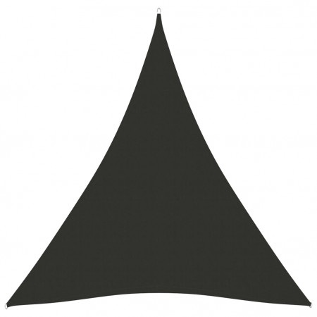 Parasolar, antracit, 4x5x5 m, țesătură oxford, triunghiular