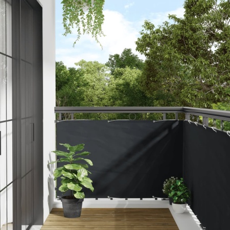 Paravan de grădină, antracit, 400x90 cm, PVC