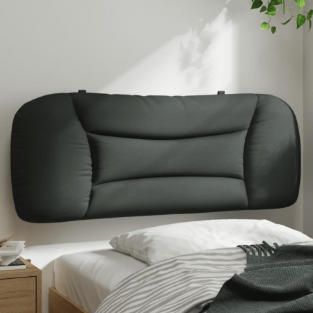 Pernă pentru tăblie de pat, gri închis, 100 cm, material textil
