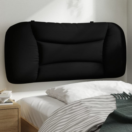 Pernă pentru tăblie de pat, negru, 90 cm, material textil
