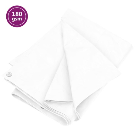 Prelată 180 g/m², alb, 6x8 m, HDPE