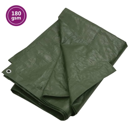 Prelată 180 g/m², verde, 3x5 m, HDPE