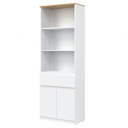 REMI Raft cu două uși 2D1S WHITE/ OAK EVOKE - Img 1