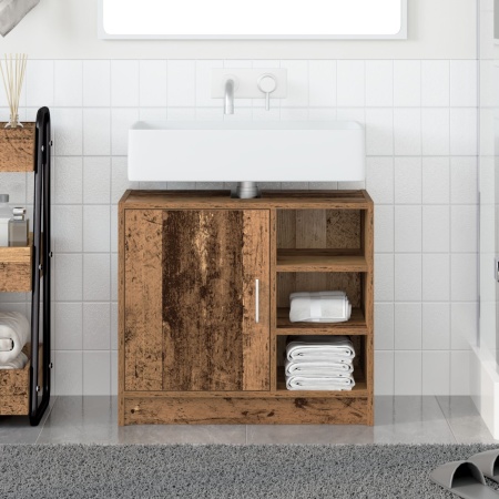 Servantă pentru Chiuvetă Lemn Vechi 63x29x55 cm Lemn Ingineresc