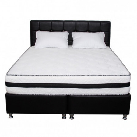 Set Saltea Superlux 160x200x26 Iris plus 2 perne microfibra 50x70