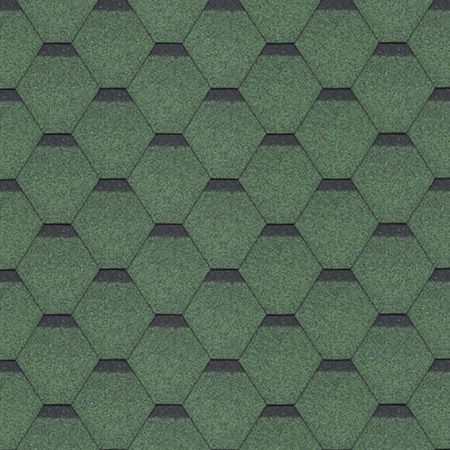 Sindrila de acoperis din bitum Hexagonal Rock H336GREEN